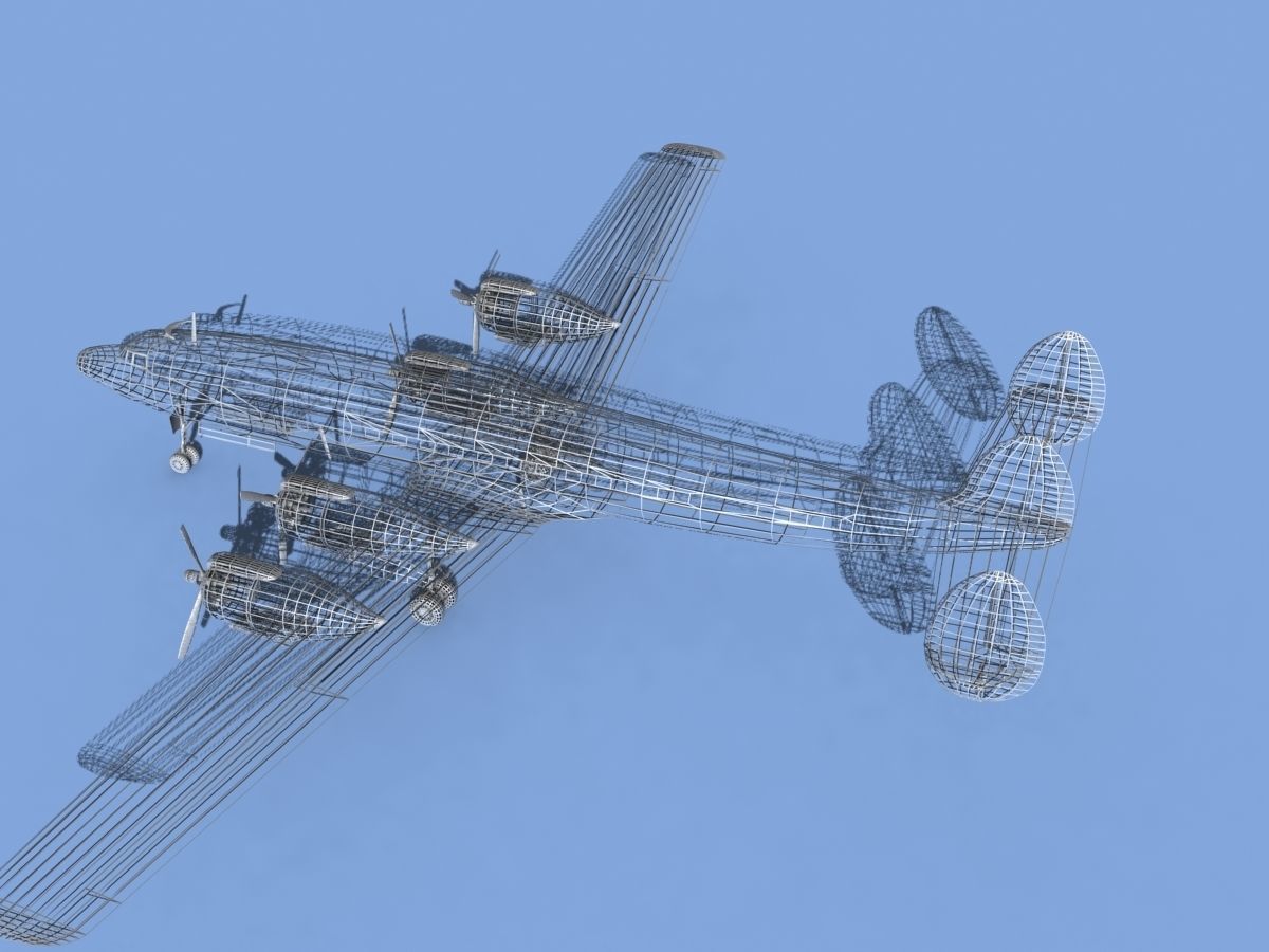 Lockheed L1649 Star Liner Air France 3D model_19