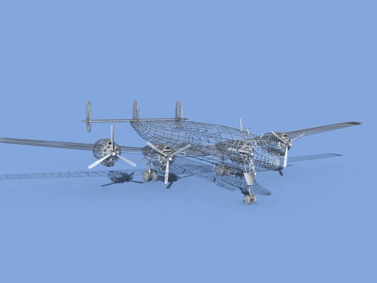 Lockheed L1649 Star Liner Air France 3D model_13