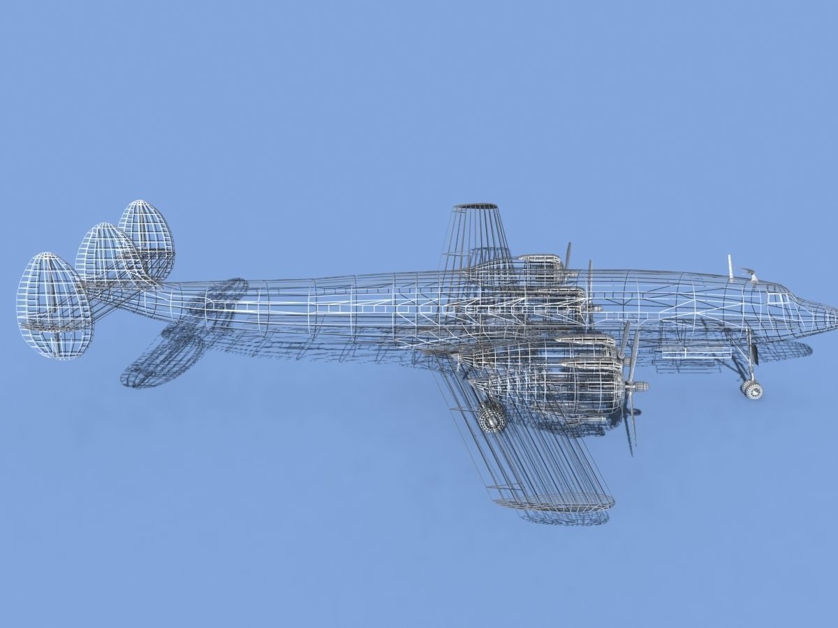 Lockheed L1649 Star Liner Air France 3D model_15