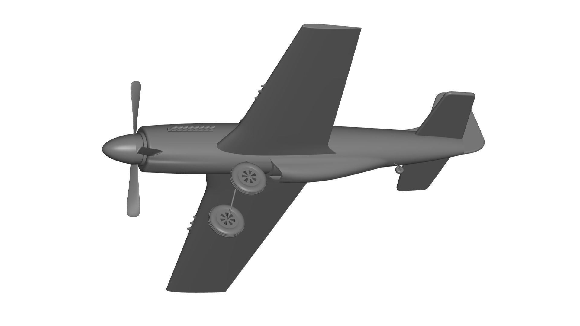 P51 mustang  3D model_3