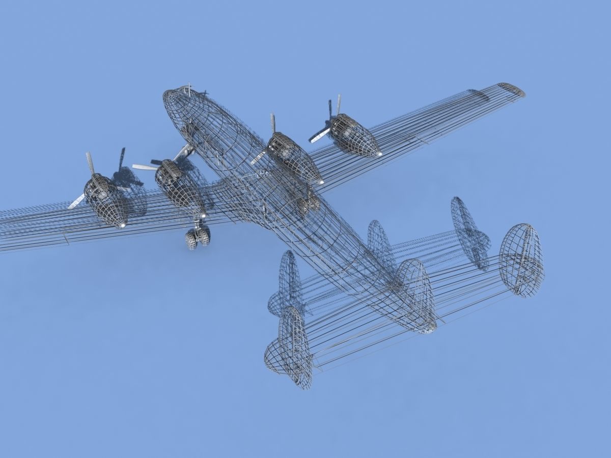 Lockheed L1649 Star Liner Bare Metal 3D model_18