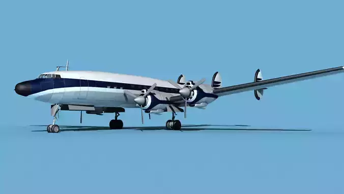 Lockheed L1649 Star Liner Corporate 1 3D model