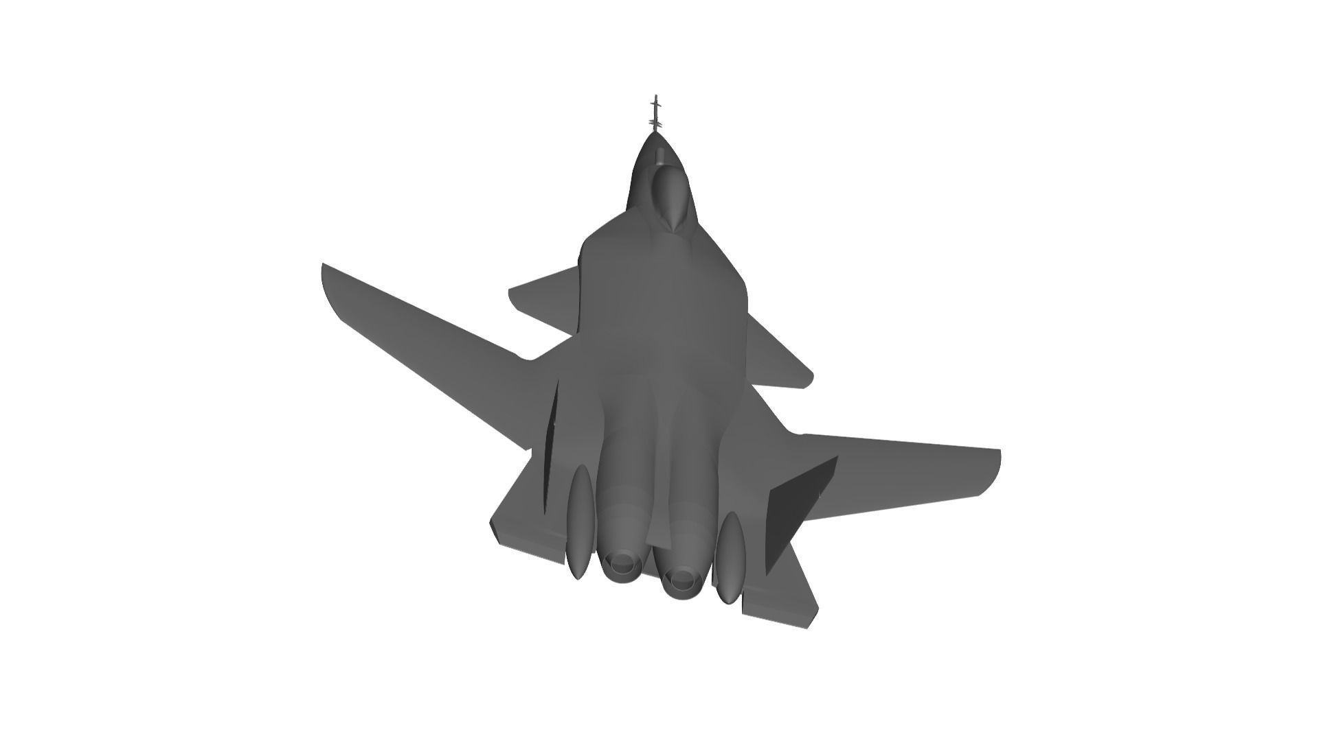sukhoi-su-47 fighter jet 3D model_2