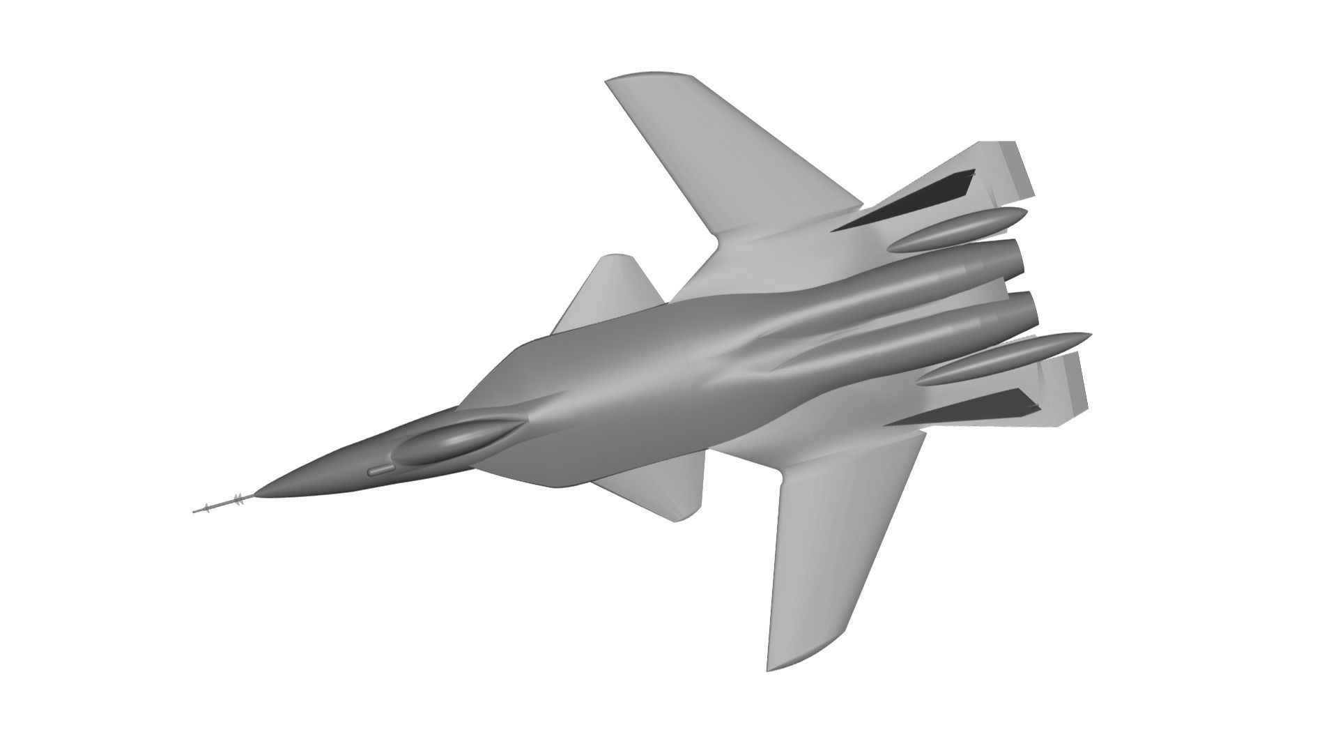 sukhoi-su-47 fighter jet 3D model_1