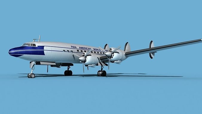 Lockheed L1649 Star Liner Pan Am 1 3D model