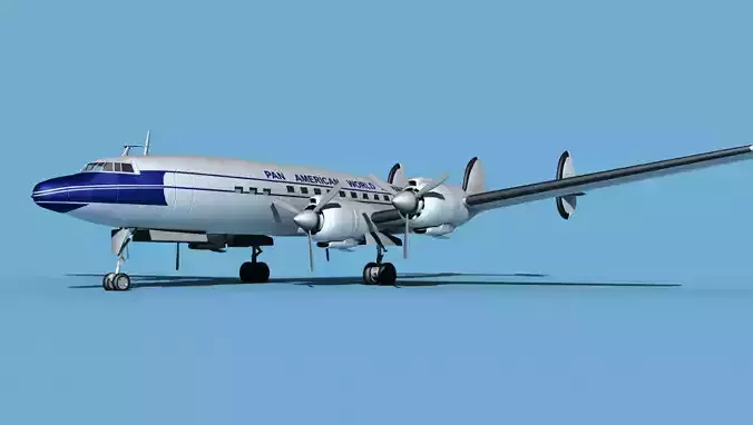 Lockheed L1649 Star Liner Pan Am 1 3D model