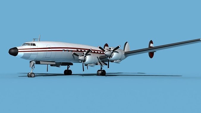 Lockheed L1649 Star Liner Trek 3D model