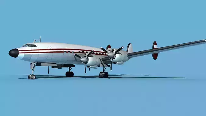 Lockheed L1649 Star Liner Trek 3D model