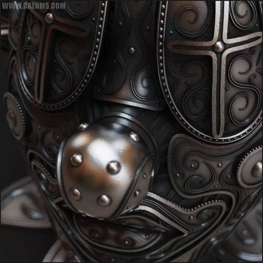The Clown ornate bust 3D print model_0