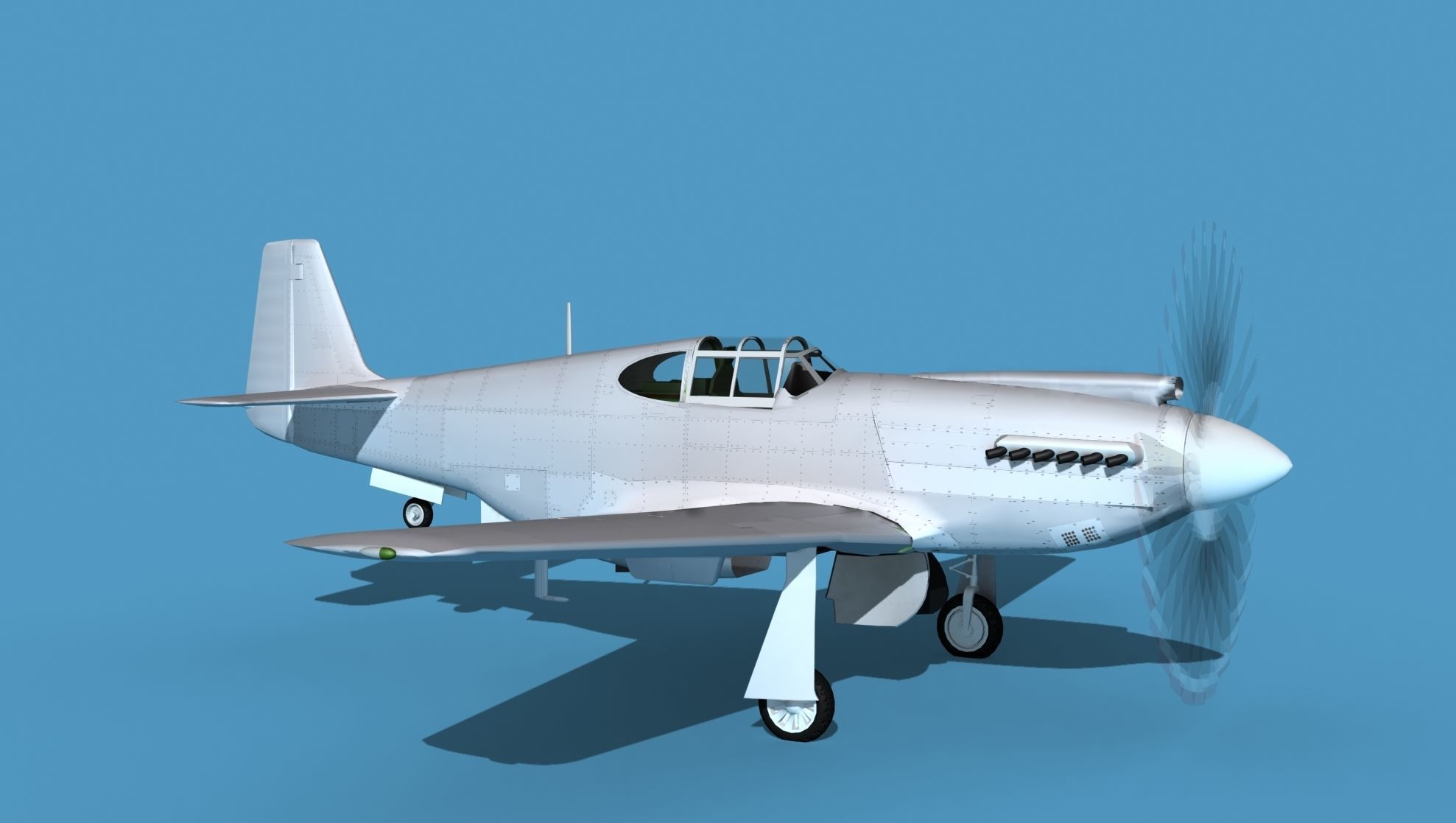 North American A-36A Apache 3D model_3