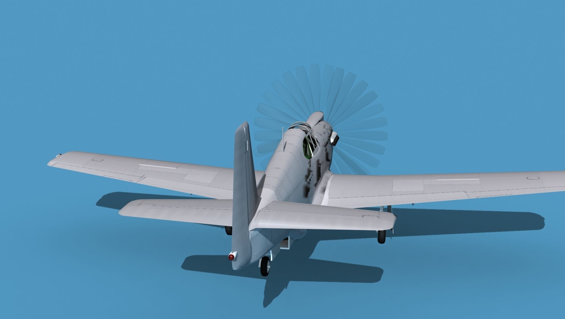 North American A-36A Apache 3D model_6
