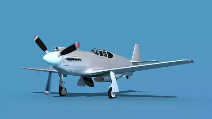 North American A-36A Apache 3D model