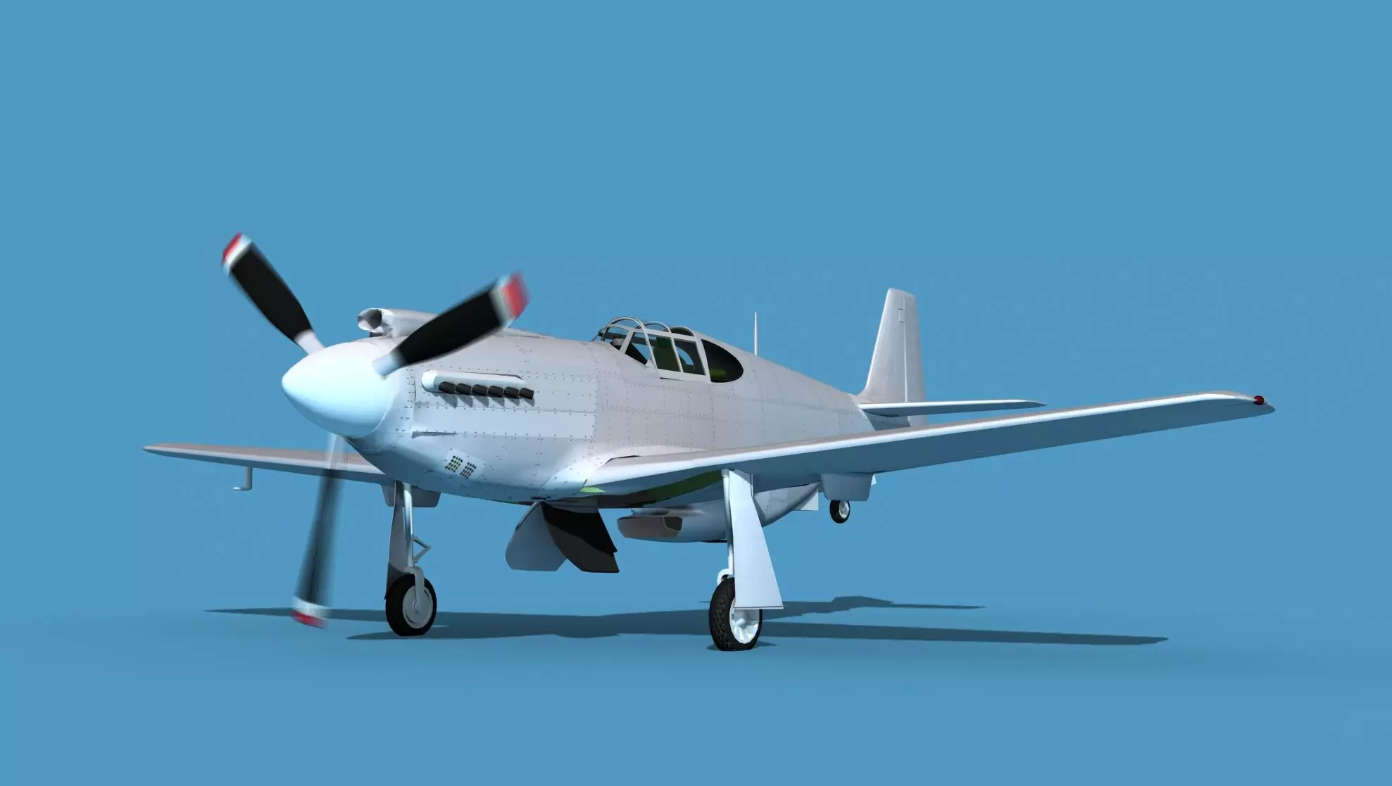 North American A-36A Apache 3D model_0