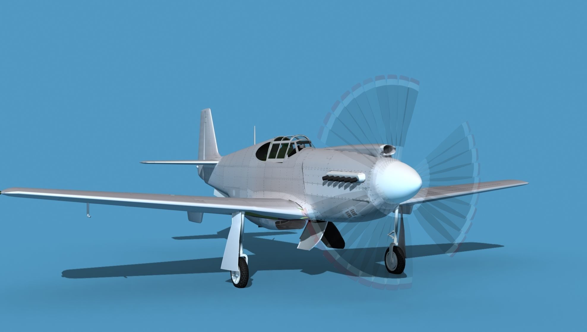 North American A-36A Apache 3D model_2