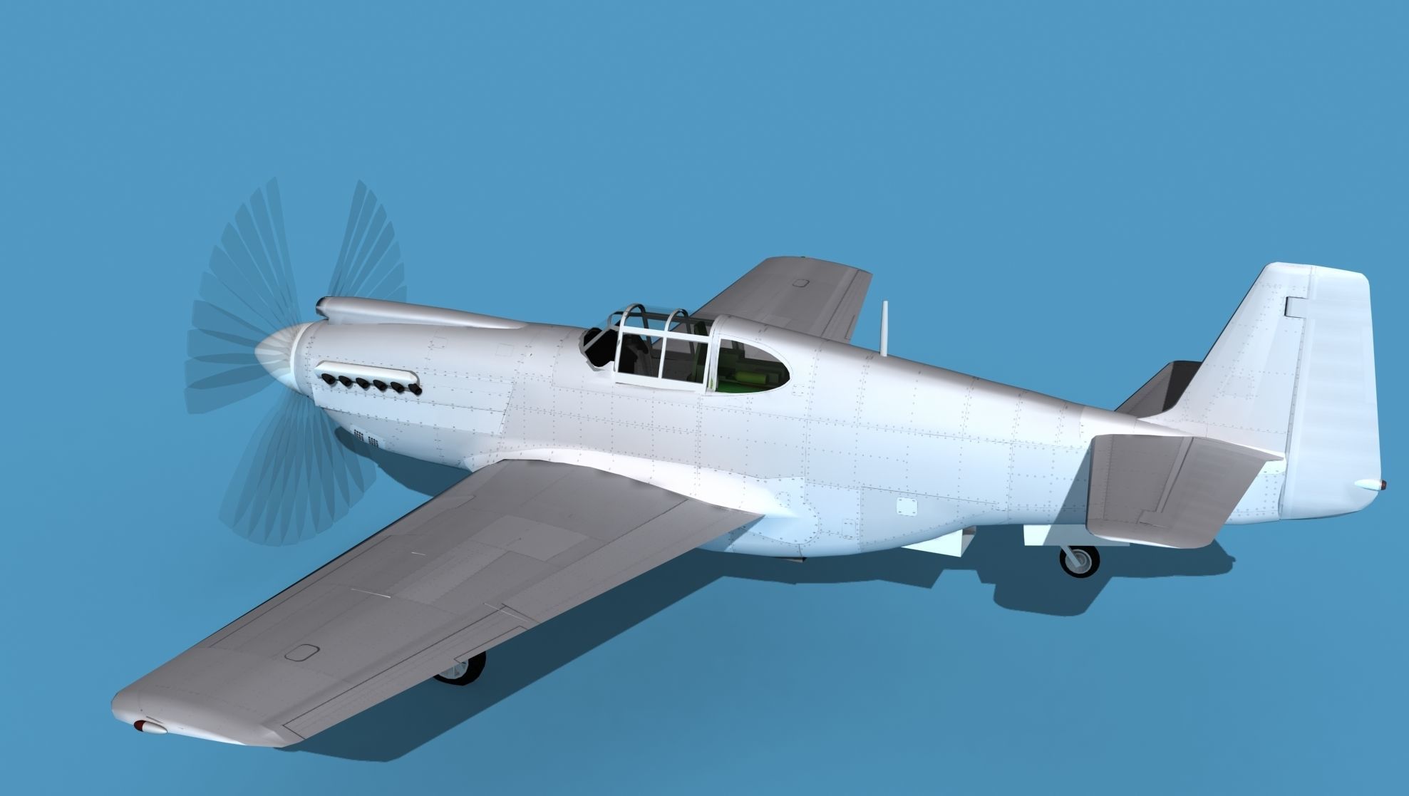 North American A-36A Apache 3D model_8