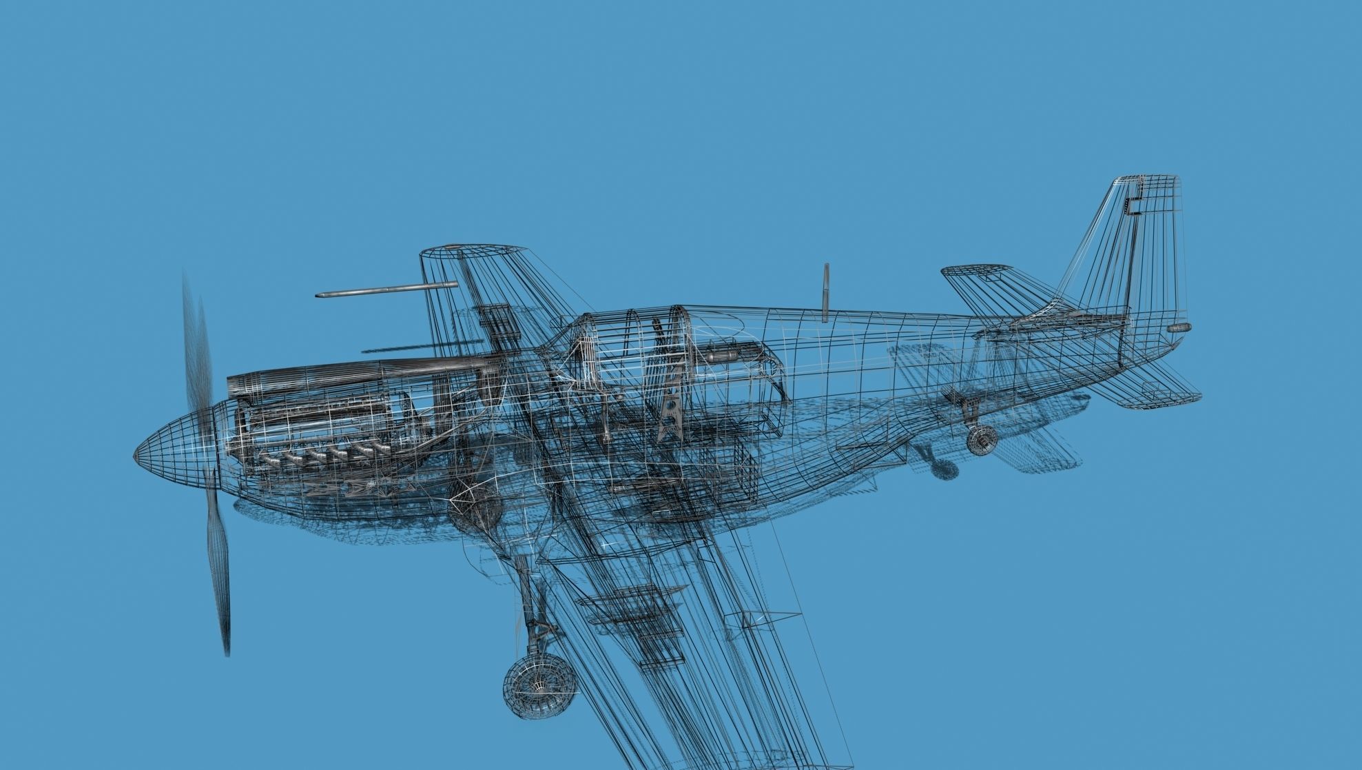 North American A-36A Apache 3D model_22
