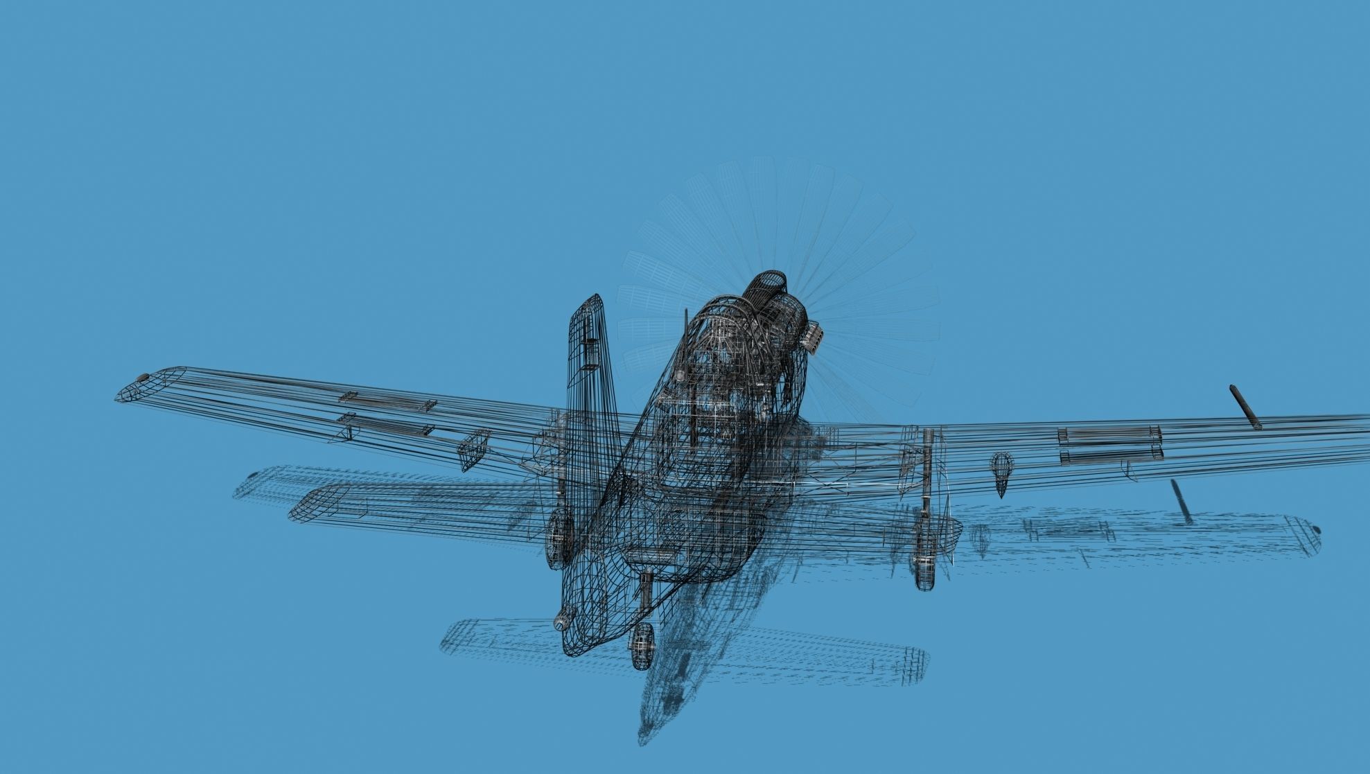 North American A-36A Apache 3D model_19