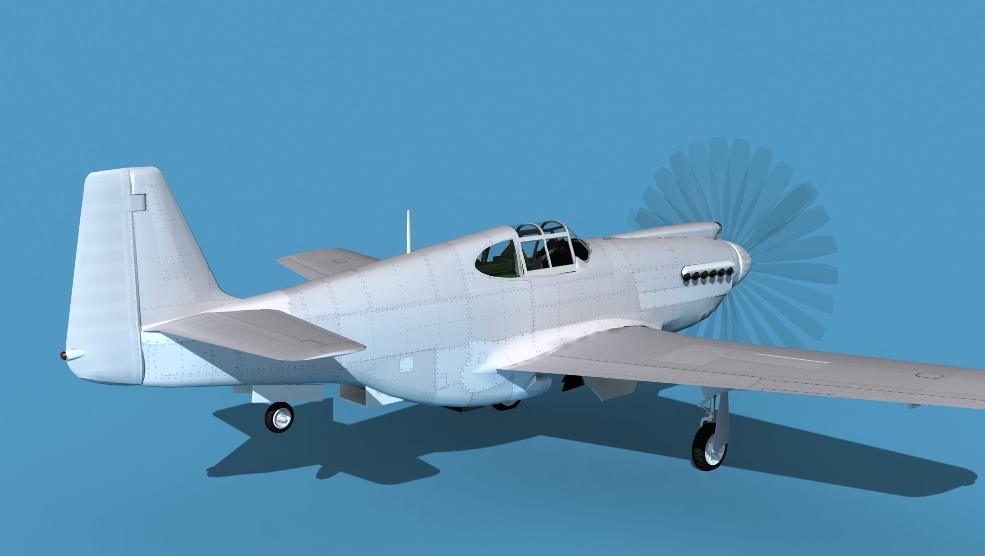 North American A-36A Apache 3D model_5
