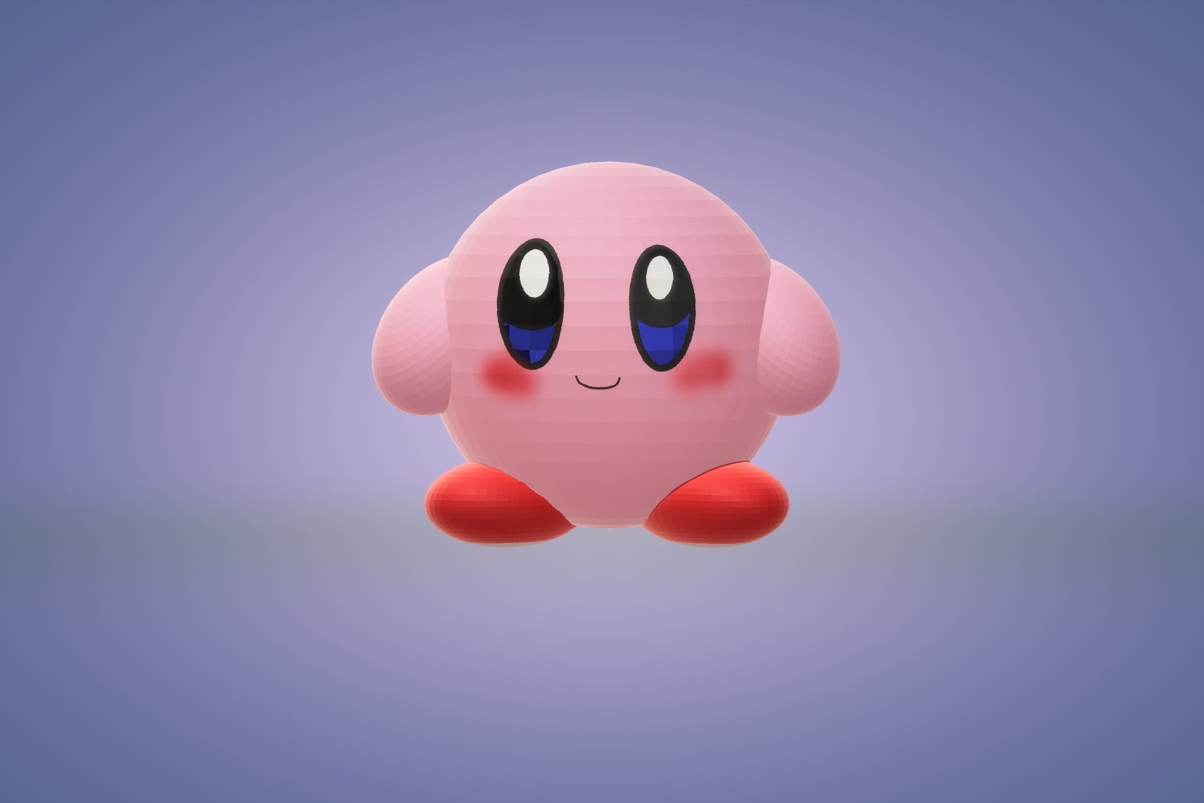 Kirby 3d model 3D print model_4
