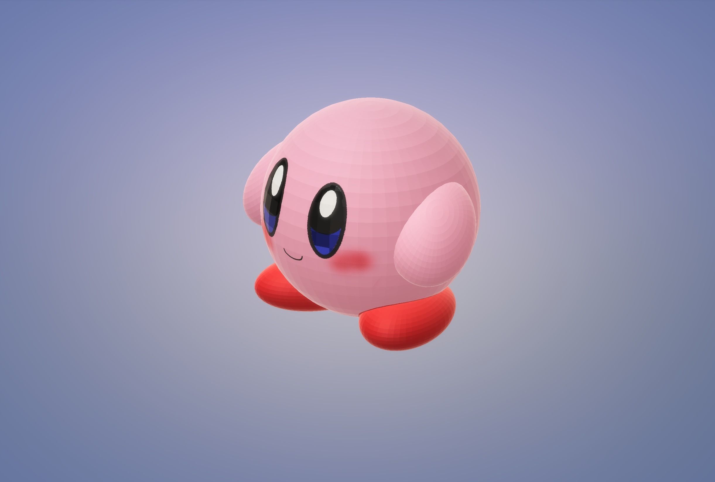 Kirby 3d model 3D print model_5