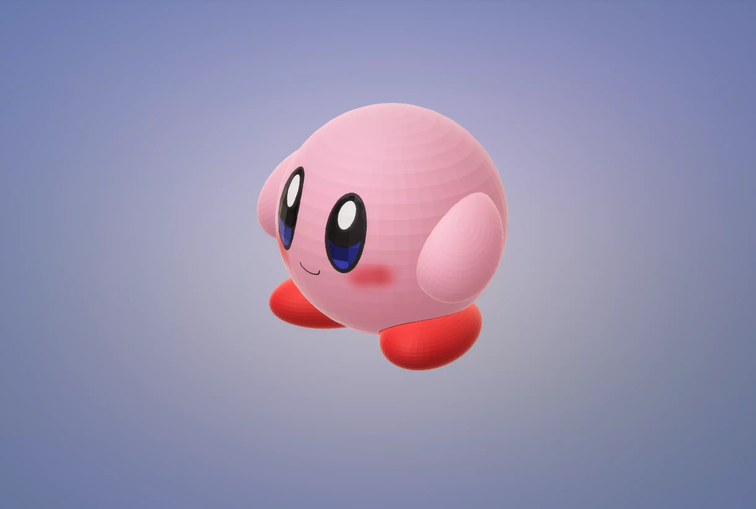 Kirby 3d model 3D print model_0