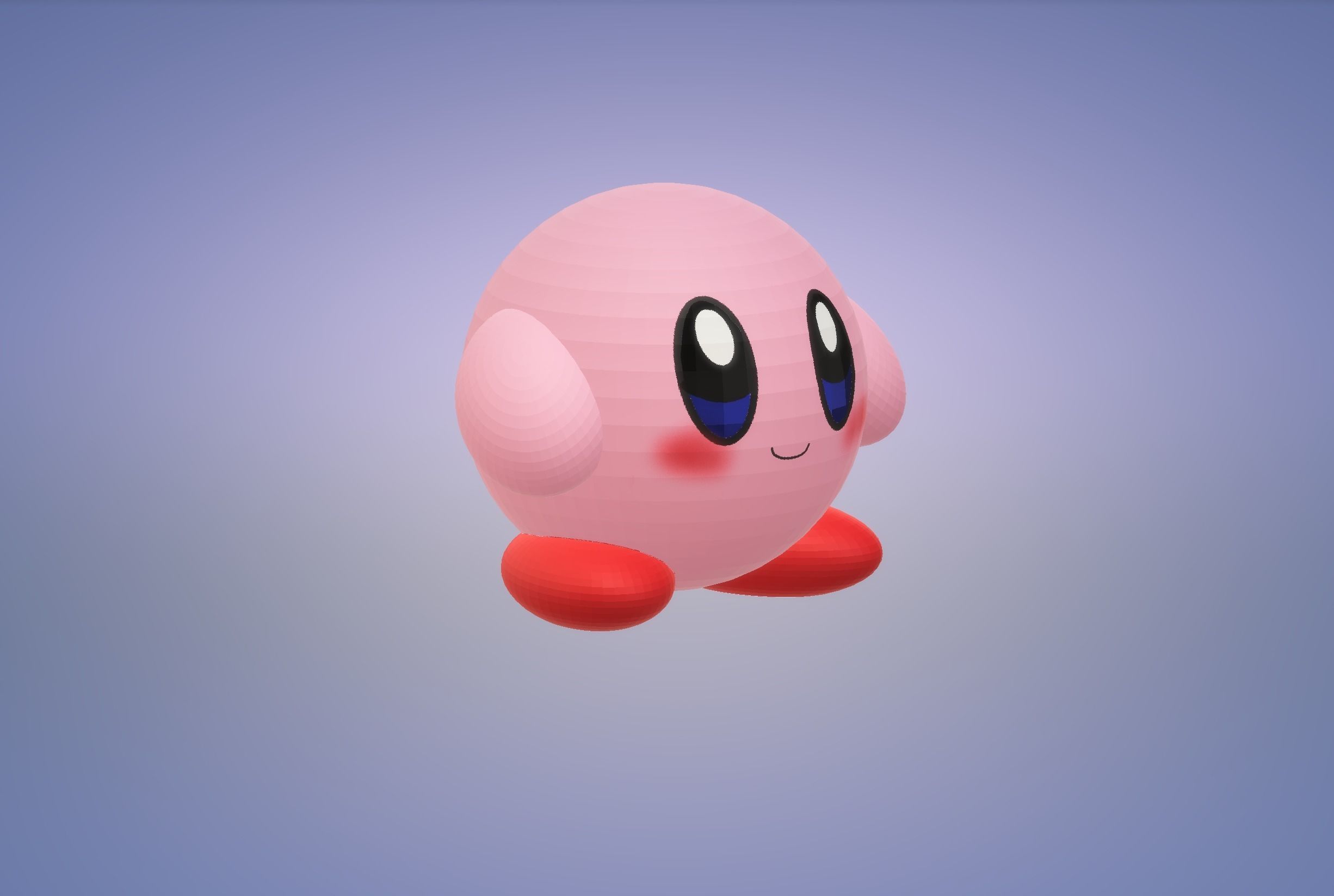 Kirby 3d model 3D print model_1