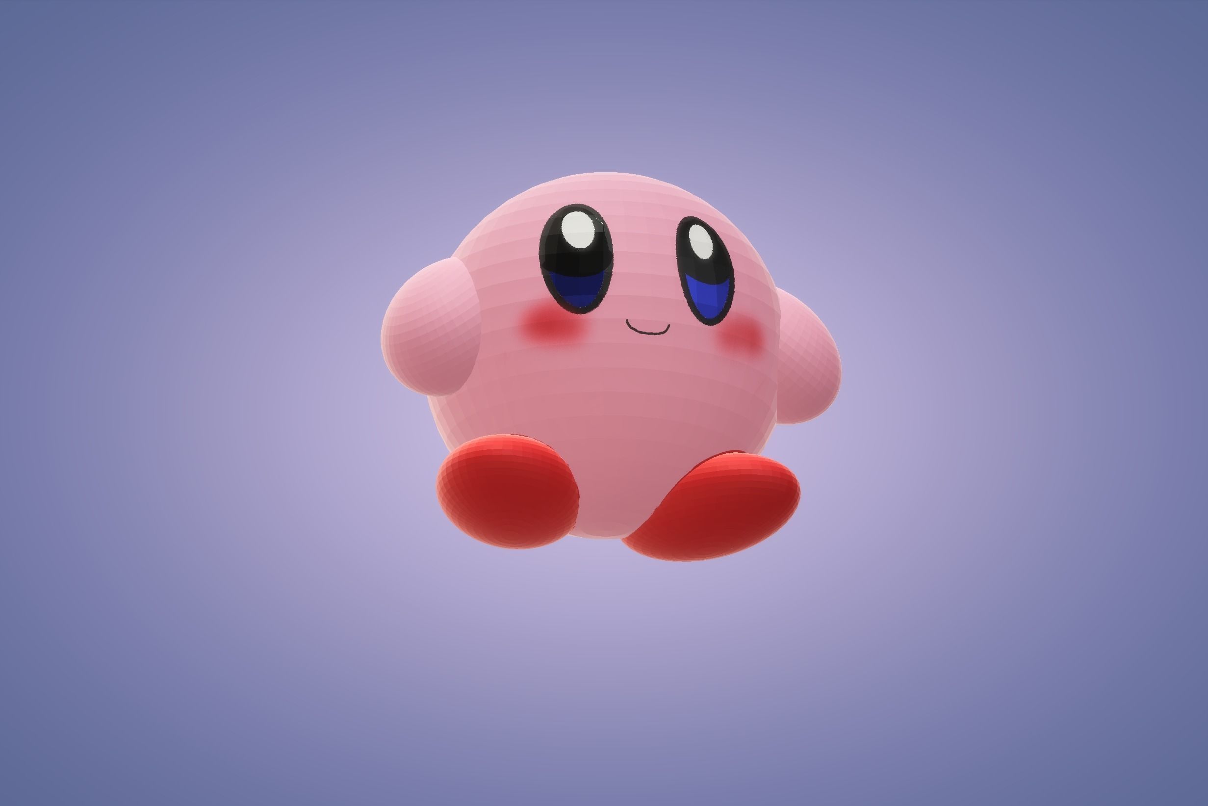 Kirby 3d model 3D print model_2