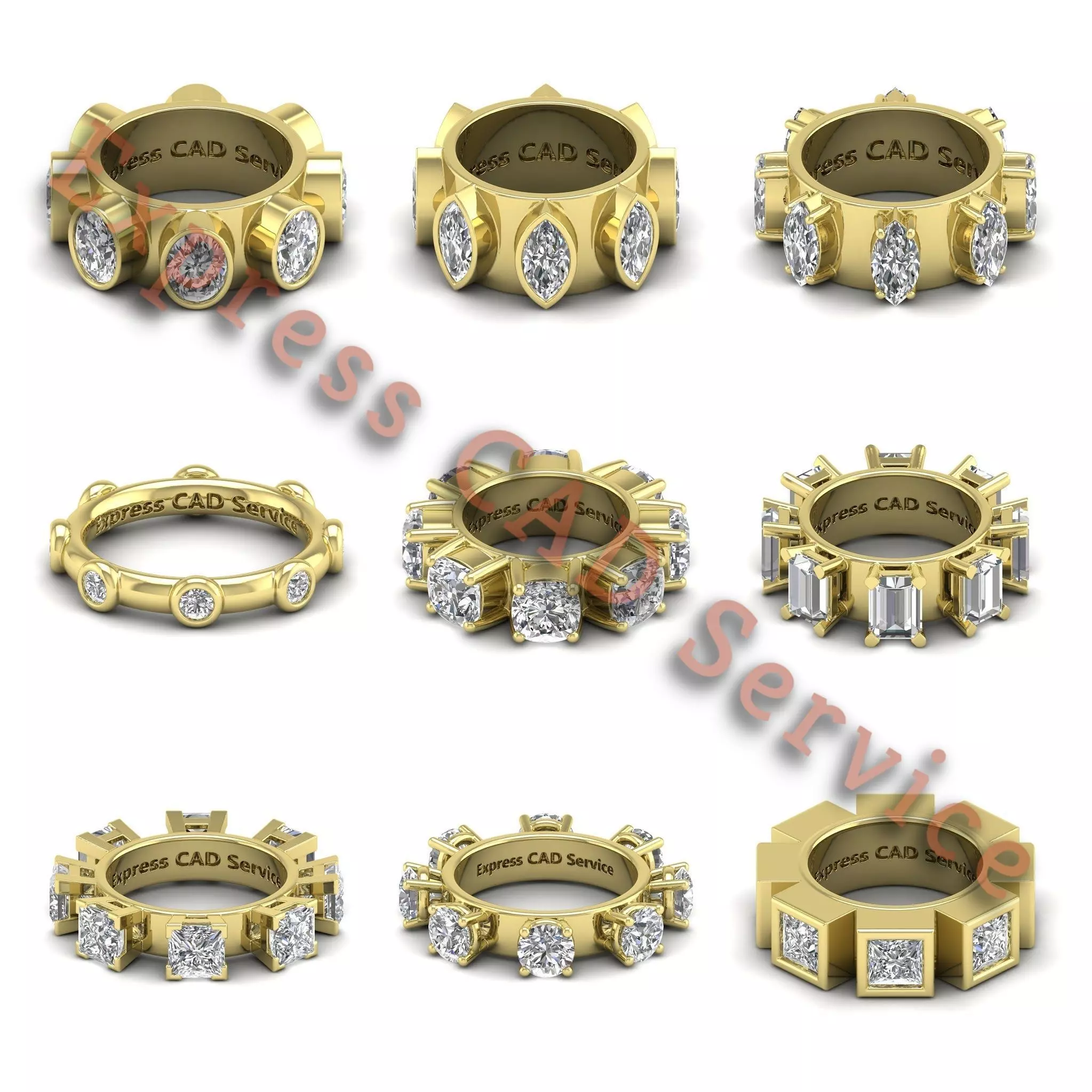 Stone setting learning kit 3D print model