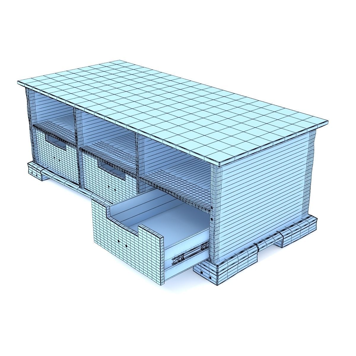 Retro Cupboard 13 3D model_9