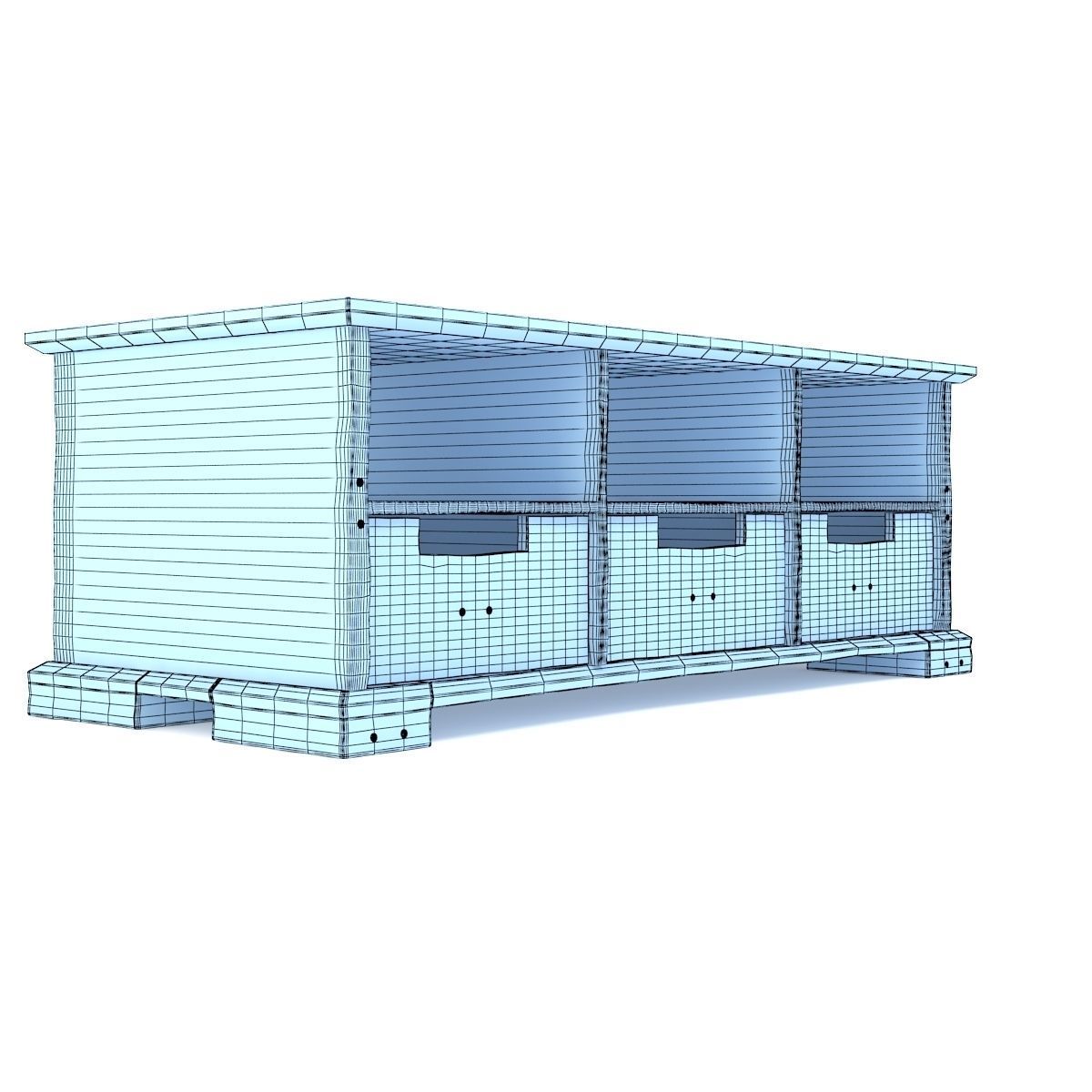 Retro Cupboard 13 3D model_10