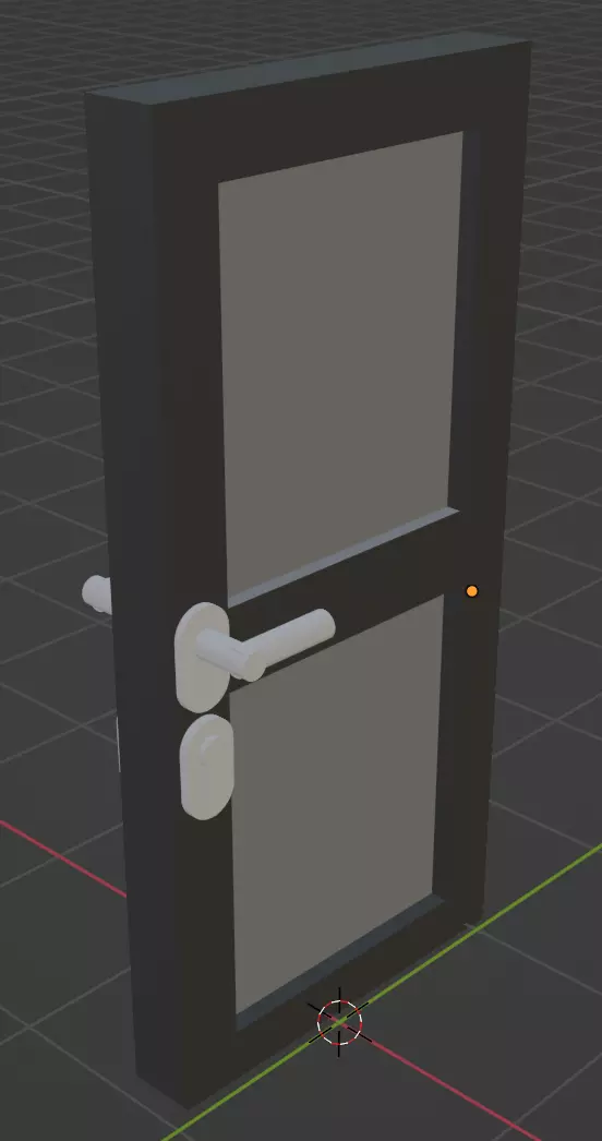 Door 3D Model using Blender 3D print model
