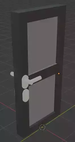 Door 3D Model using Blender