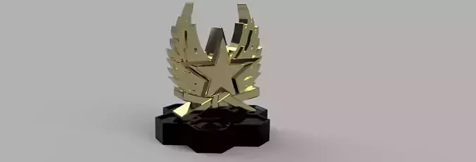 Star Trophy 3D print model