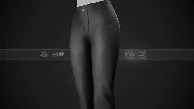 Female Black Jeans Pants Style 2