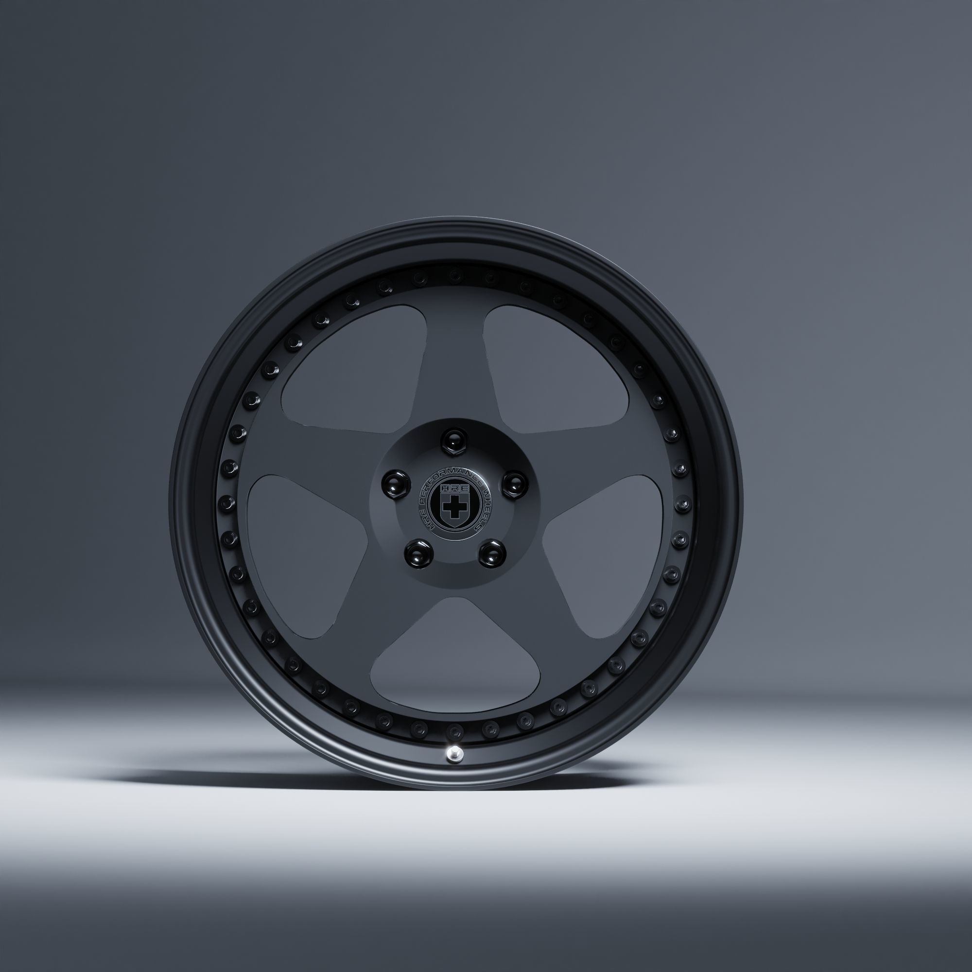 HRE 305 3 Piece Wheels Assembly Pack Low-poly 3D model_16