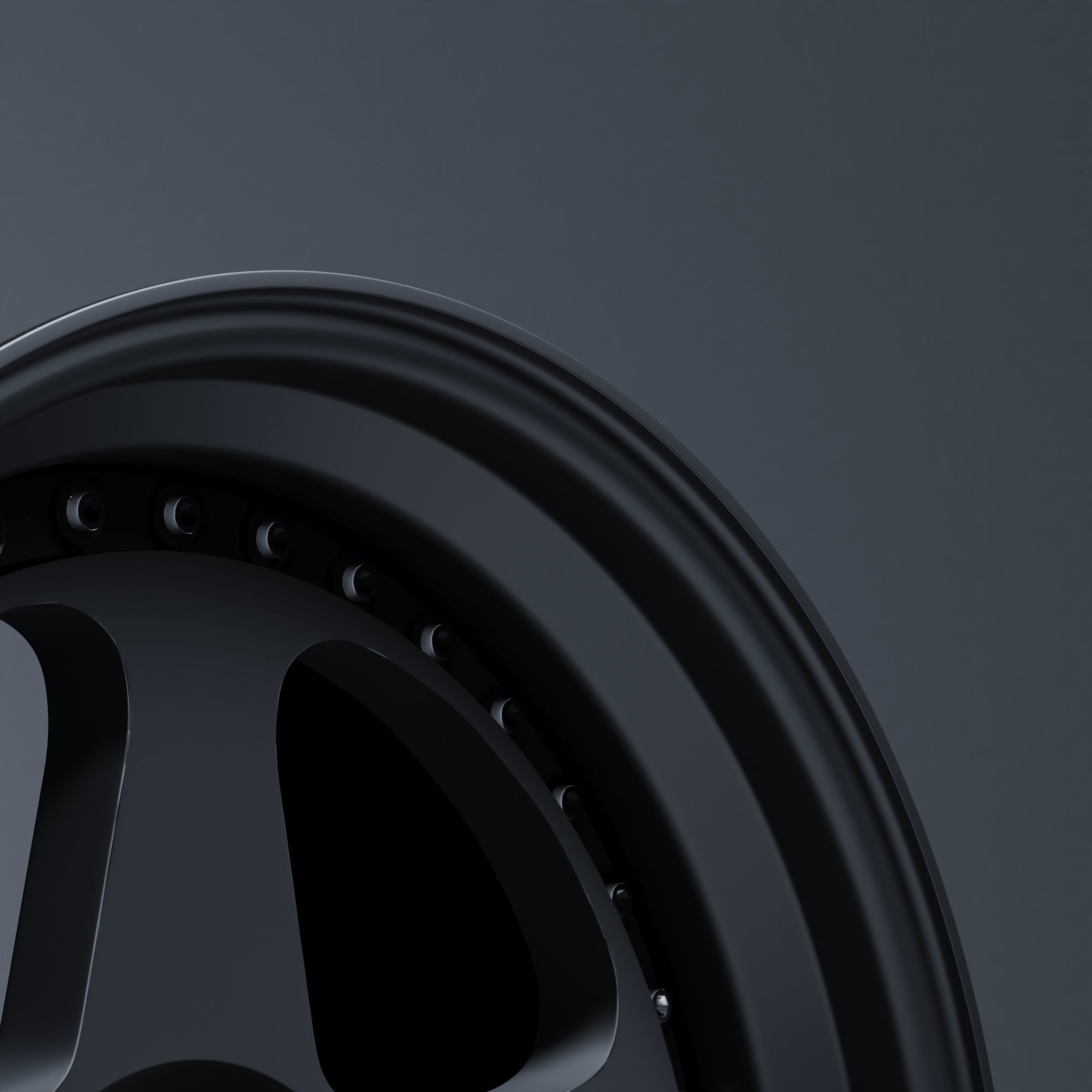 HRE 305 3 Piece Wheels Assembly Pack Low-poly 3D model_10