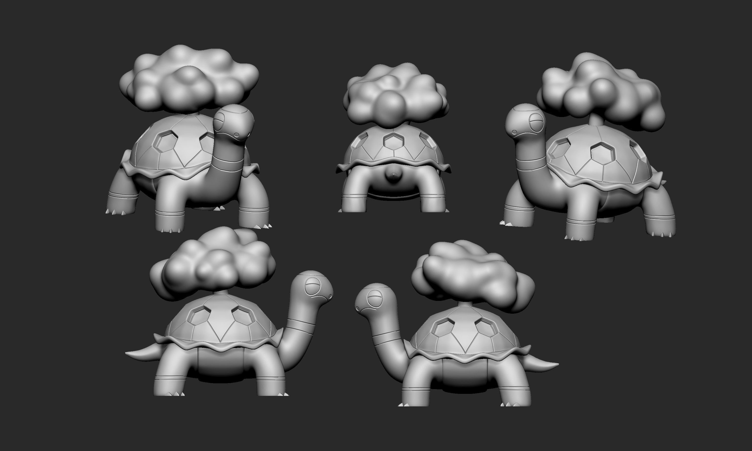 Pokemon - Torkoal 3D print model_3