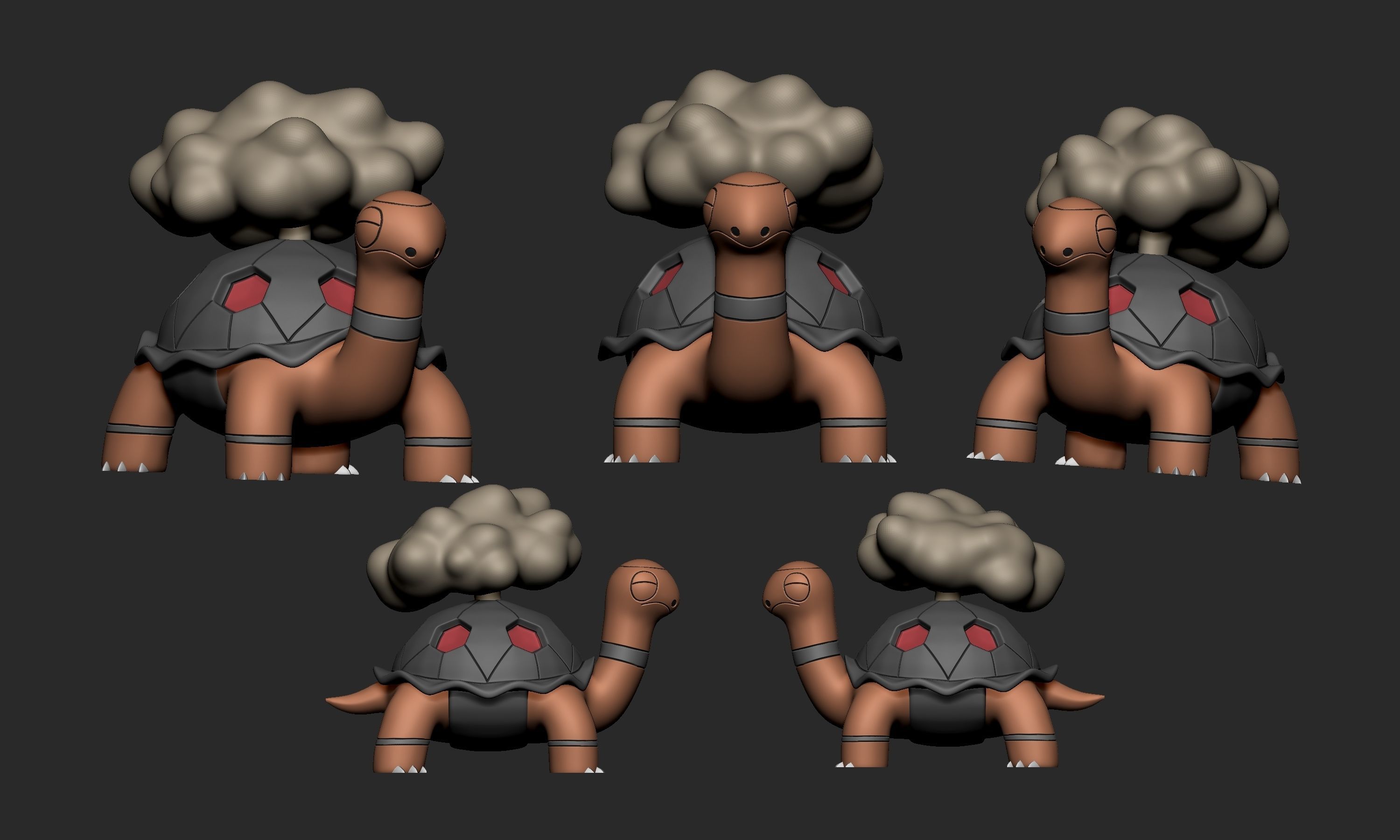 Pokemon - Torkoal 3D print model_2