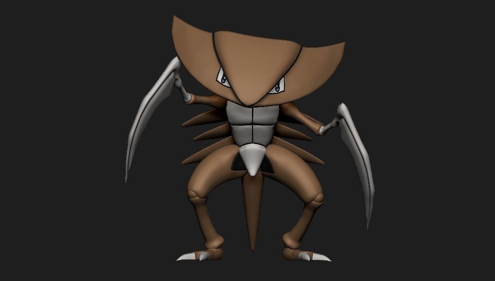 Pokemon - Kabutops with 2 different poses 3D print model_7