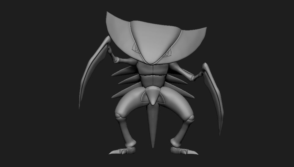Pokemon - Kabutops with 2 different poses 3D print model_10