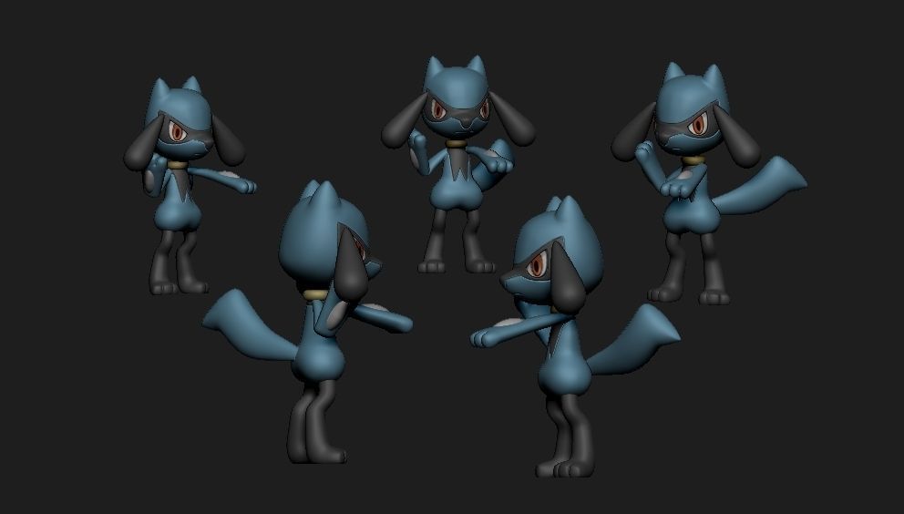 Pokemon - Riolu 3D print model_2