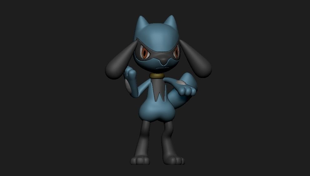Pokemon - Riolu 3D print model_1