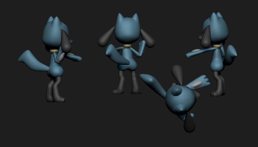 Pokemon - Riolu 3D print model_3