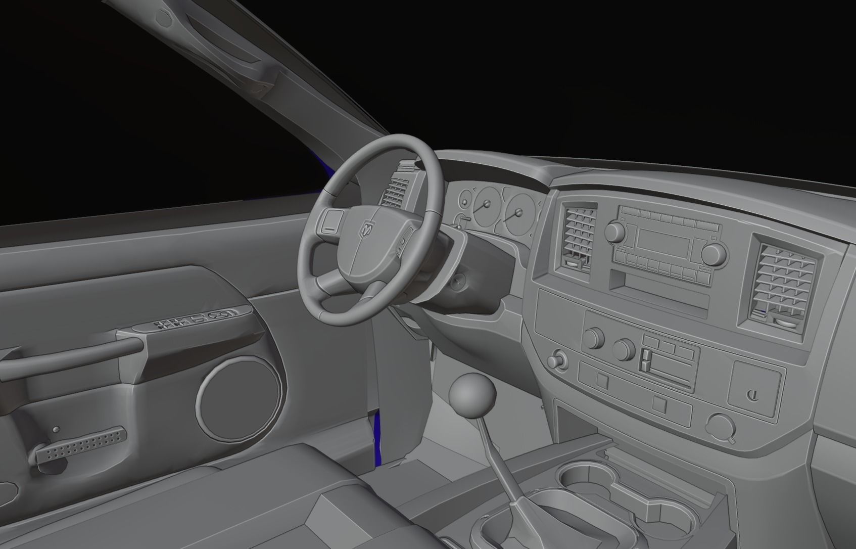 2007 3rd gen Ram 3D model_3