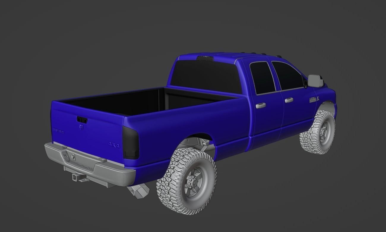 2007 3rd gen Ram 3D model_2