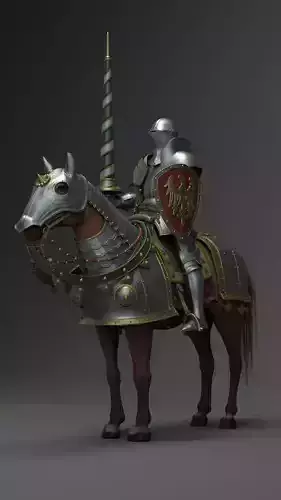 Knight with horse