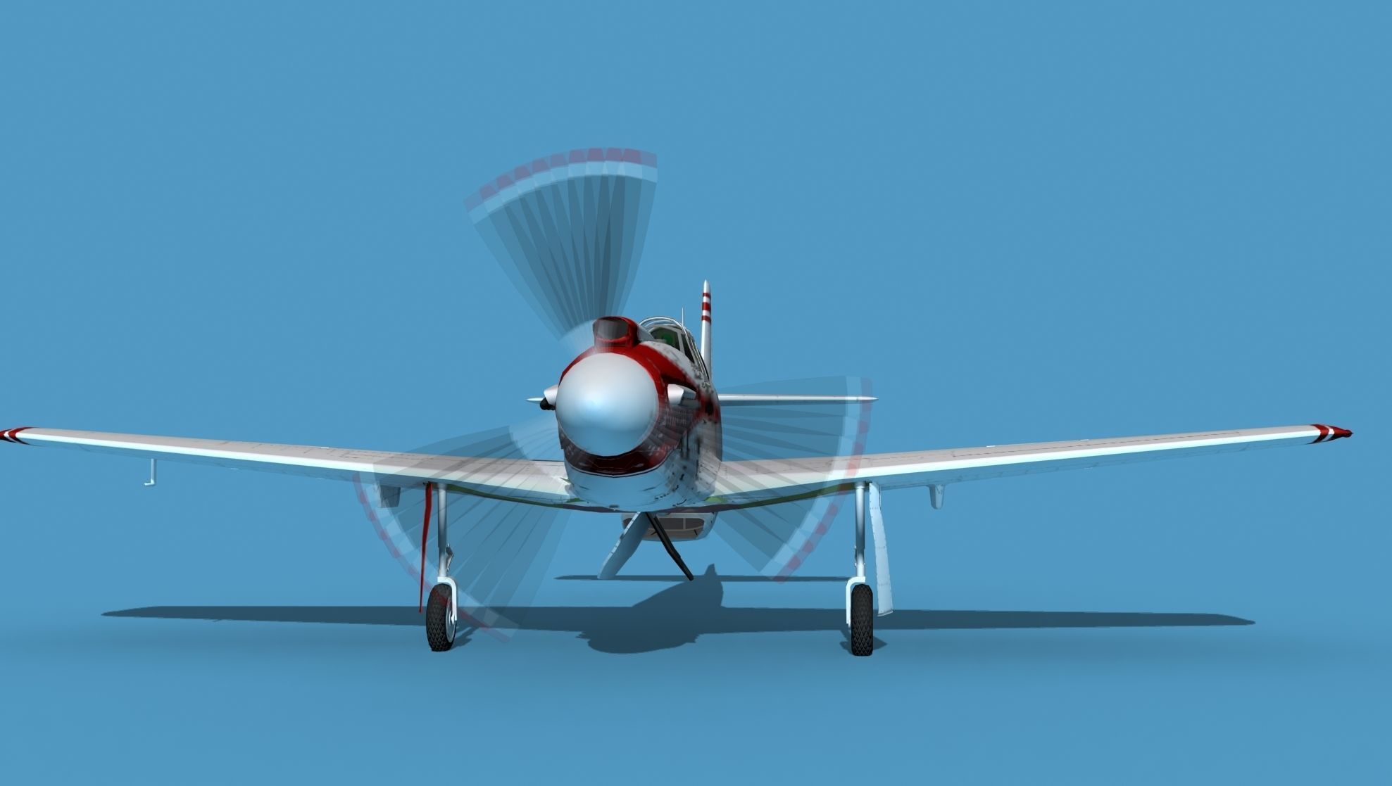 North American A-36A Apache S03 Racer 3D model_1