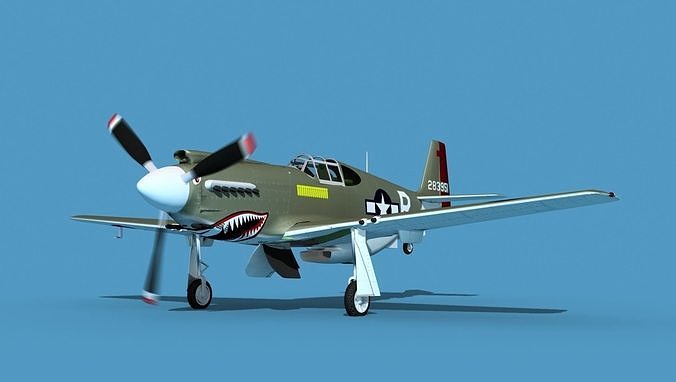 North American A-36A Apache V02 USAAF 3D model