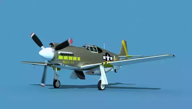 North American A-36A Apache V03 USAAF 3D model