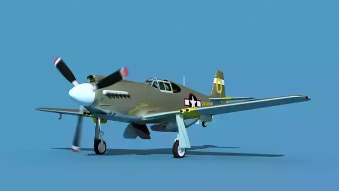 North American A-36A Apache V06 USAAF 3D model